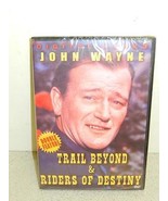 DVD- TRAIL BEYOND &amp; RIDERS OF DESTINY- JOHN WAYNE- NEW- L53 - $5.31 CAD