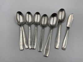 Stainless Steel PLATA Denmark 8 pc lot Soup &amp; Serve Spoons, Butter Knife - £127.88 GBP