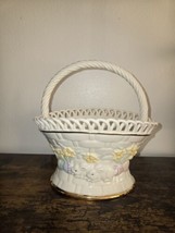 Lenox Easter 8&quot; Handled Basket 2004 - £68.56 GBP