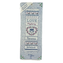 New Berlin Co. Cross Stitch Bookmark Love Mystery Romance Hearts Flowers 2181 - £4.69 GBP