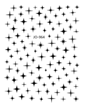 Joyful Nail Art Design Stickers Set/Star Stickers/ 6 Sheets  #JO-964 - $4.17 CAD