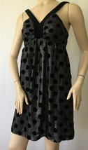 MILLY Black Polka Dot Print Lightweight Sleeveless Dress (Size 2) - £31.93 GBP