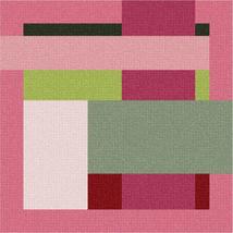 Pepita needlepoint canvas: Mauve Collection Random Rectangles, 10&quot; x 10&quot; - £56.81 GBP+