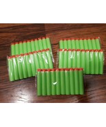 50pcs 2.75&quot; Elite Bullet Foam Dart Replacement Toy Gun GREEN USA SHIPPER - £5.50 GBP