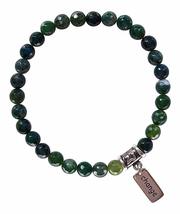 Moss Agate Bracelet - Be True To Yourself (BBMA6FR) - £58.83 GBP