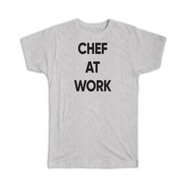 CHEF At Work : Gift T-Shirt Job Profession Office Coworker Christmas - £14.34 GBP