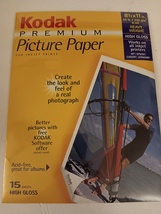 Kodak 824 5276 Photo Paper For Inkjet Printers 8.5&quot; X 11&quot; Heavy Wt. High Gloss - £19.80 GBP