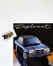 1987 Dodge DIPLOMAT sales brochure catalog US 87 Salon SE - $8.00