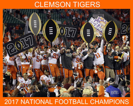 2017 CLEMSON TIGERS 8X10 PHOTO TEAM PICTURE NCAA FOOTBALL CHAMPS - $4.94