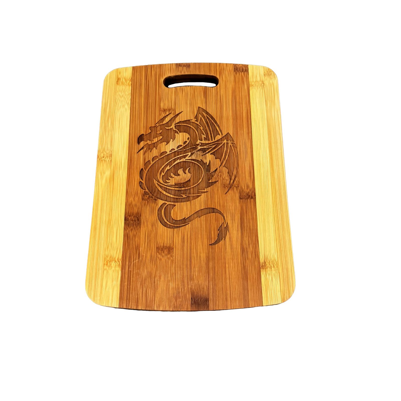 Personalized Laurels with Initial Cutting Board 14''x9.5''x.5'' Bamboo Personalized Laurels with Initial Cutting Board 14''x9.5''x.5'' Bamboo