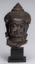 Antico Banteay Srei Stile Beige Khmer Garuda Vishnu Statua - 46cm/45.7cm - £2,957.26 GBP