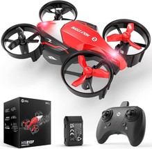 Holy Stone 2 In 1 Small Drone, Red Indoor Mini Drones for Kids RC Quadco... - £27.08 GBP