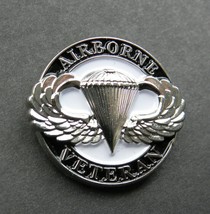Airborne Veteran Paratrooper Jump Wings Lapel Hat Pin Badge 1 Inch - £4.52 GBP