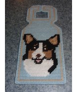 Handmade Needlepoint Tri Welsh Pembroke Corgi Door Hanger Dog Lovers  Br... - £13.36 GBP