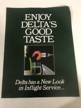 1985 Delta Airlines Inflight Service Vintage Print Ad Advertisement pa14 - $7.91