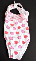 Pate de Sable 12M Baby Girls Swimsuit French Bathing Suit Love Hearts Wh... - $19.99