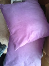 set of 4 pillows : light purple decorative pillows - £39.83 GBP