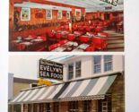 Belmar NJ The original Dave and Evelyns Seafood Restaurant postcard set ... - $9.85