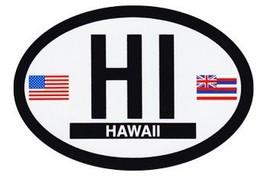 Hawaii Oval Decal - $2.70