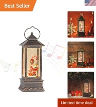 12-Inch Musical Christmas Snow Globe Lantern with Timer - Santa Claus &amp; ... - $60.00