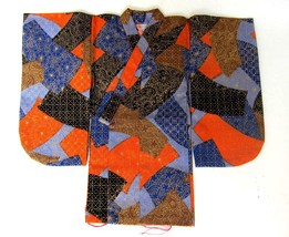 Japanese Handsewn Cotton Doll Kimono -  Regal Patches - $27.72