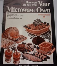 Vtg General Electric Your Microwave Oven Owners Manual Model JET209 1982 - $5.99