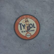 1937 Vintage Tydol Gasoline Veedol Motor Oil Porcelain Enamel SignAMERIC... - $148.45