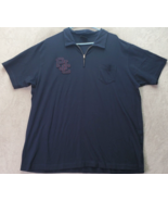 Ralph Lauren Polo Shirt Mens XL Navy Cotton Short Sleeve Logo Collar Qua... - £18.17 GBP