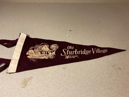 Vintage Old Sturbridge Village Massachusetts Pennant 11 inches long - £8.69 GBP