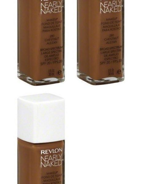 (3-PACK) Revlon Nearly Naked Makeup, SPF 20, Nutmeg 230 - 1 fl oz bottle - $42.99
