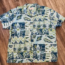 Kahala The Original Aloha Shirt Men&#39;s 2XL Cotton Hawaiian Print Casual Button Up - £29.04 GBP
