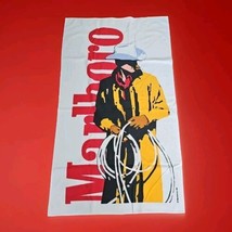 Vintage NEW 1994 The Marlboro Man Beach Towel Oversized Tobacco 57&quot; X 34... - $34.60