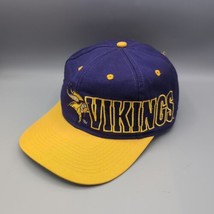 Vintage Drew Pearson Minnesota Vikings SnapBack Hat 90s  - £75.37 GBP