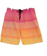 Hurley Phantom Board Shorts Men’s Sz. 30 Pink Orange Swim Surf Zip Pocket - $24.38 CAD