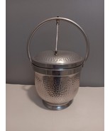 Vintage Nasco Italy Hammered Aluminum Ice Bucket with Attached Lid    11... - $206.99 MXN