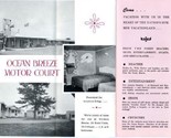 Ocean Breeze Motor Court Brochure Wells Maine 1960&#39;s - $13.86