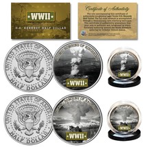 Wwii Atomic Bombing Of Japan Hiroshima &amp; Nagasaki Kennedy Half Dollar 2-Coin Set - £11.05 GBP