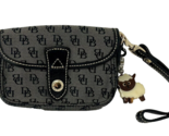 Dooney &amp; Bourke Small Signature Fabric Wristlet Black - $19.94