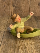 Vintage 1978 Wilton Cake Topper # 2113-2384 Frustrated Fisherman Missing Pole - £14.13 GBP