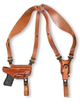 Fits SIG 1911 45 ACP W/Out Rail 3.3”BBL Leather Shoulder Holster Single ... - £102.70 GBP