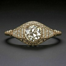 1.50Ct Round Cut Moissanite 925 Sterling Silver Vintage Art Deco Ring For Women - £89.79 GBP