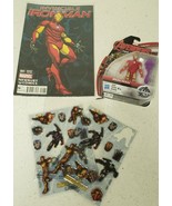 Invincible Iron Man #001 Comic Book~Sticker Sheets~Age of Ultron 4&quot; Figu... - £13.11 GBP
