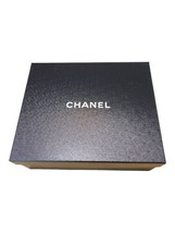 Chanel Empty Sandals Shoe Black Box Gift Set Tissue Paper Card 12x10x4.5 Storage - £44.83 GBP