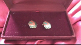 multicolored shell motif earrings clip on - £15.84 GBP