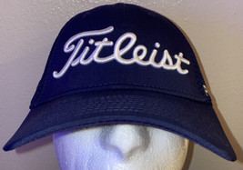 Titleist Golf FJ Pro V1 Blue Polyester Fitted Baseball Cap Hat Medium/Large - $20.00