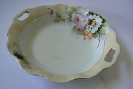 Vintage Notitake Japan Hand Painted Luster Iridescent Floral Handled Bow... - £13.27 GBP