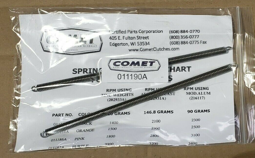 OEM COMET Garter Springs - White, set of 2, 20/30 Series Drive Clutches,... - $14.50