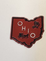 Ohio Red Rubber State Souvenir Fridge Magnet - $4.50