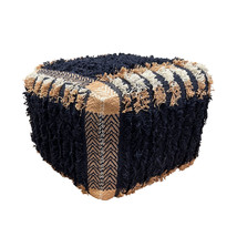 18" Blue 100% Cotton Ottoman - $2,799.11 MXN