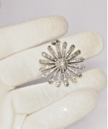 Pave Diamond Sun Pendant For Women 925 Silver Handmade Sun Charm Jewelry... - £69.25 GBP